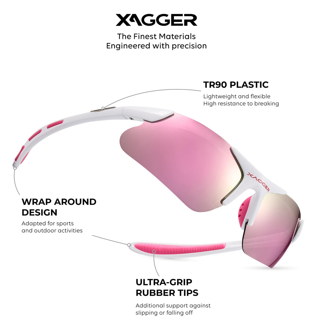 Xagger close-up of polarized lens texture highlighting anti-glare clarity benefit
