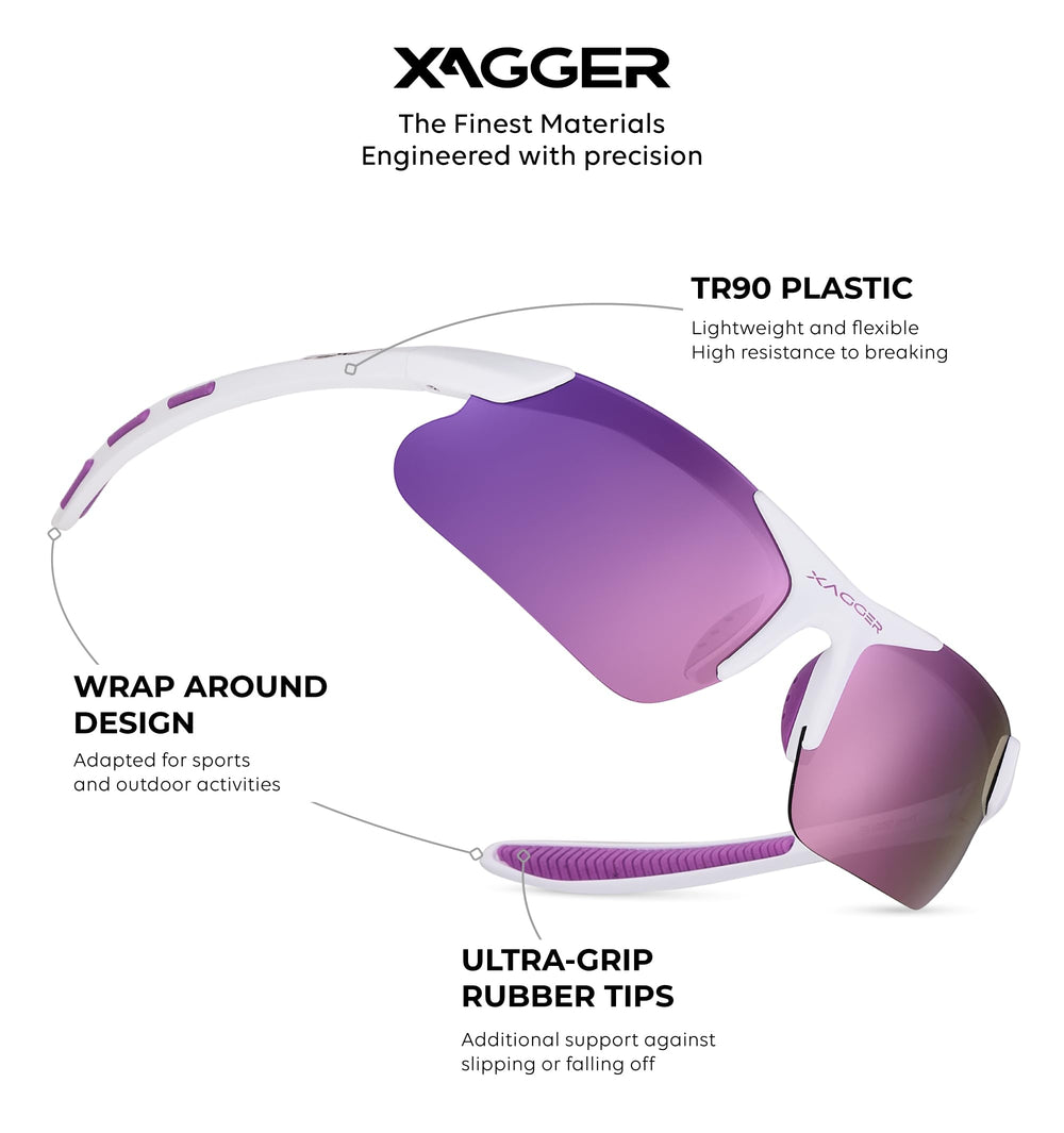 Xagger closeup of polarized lens highlighting glare reduction and improved clarity