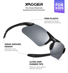 Xagger close-up of TR90 frame detail highlighting durability and light weight