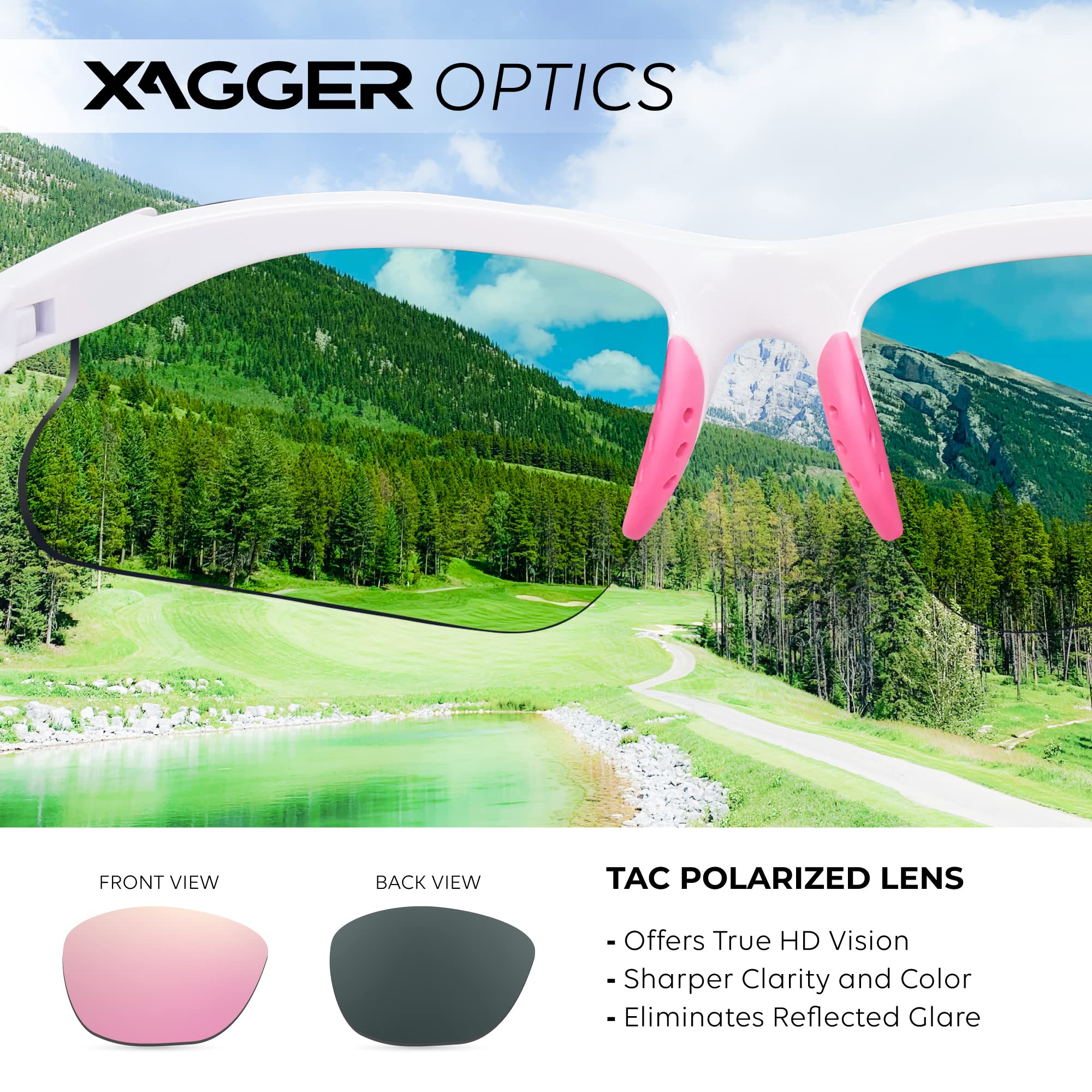 Xagger youth wearing glasses while playing softball demonstrating glare reduction benefit