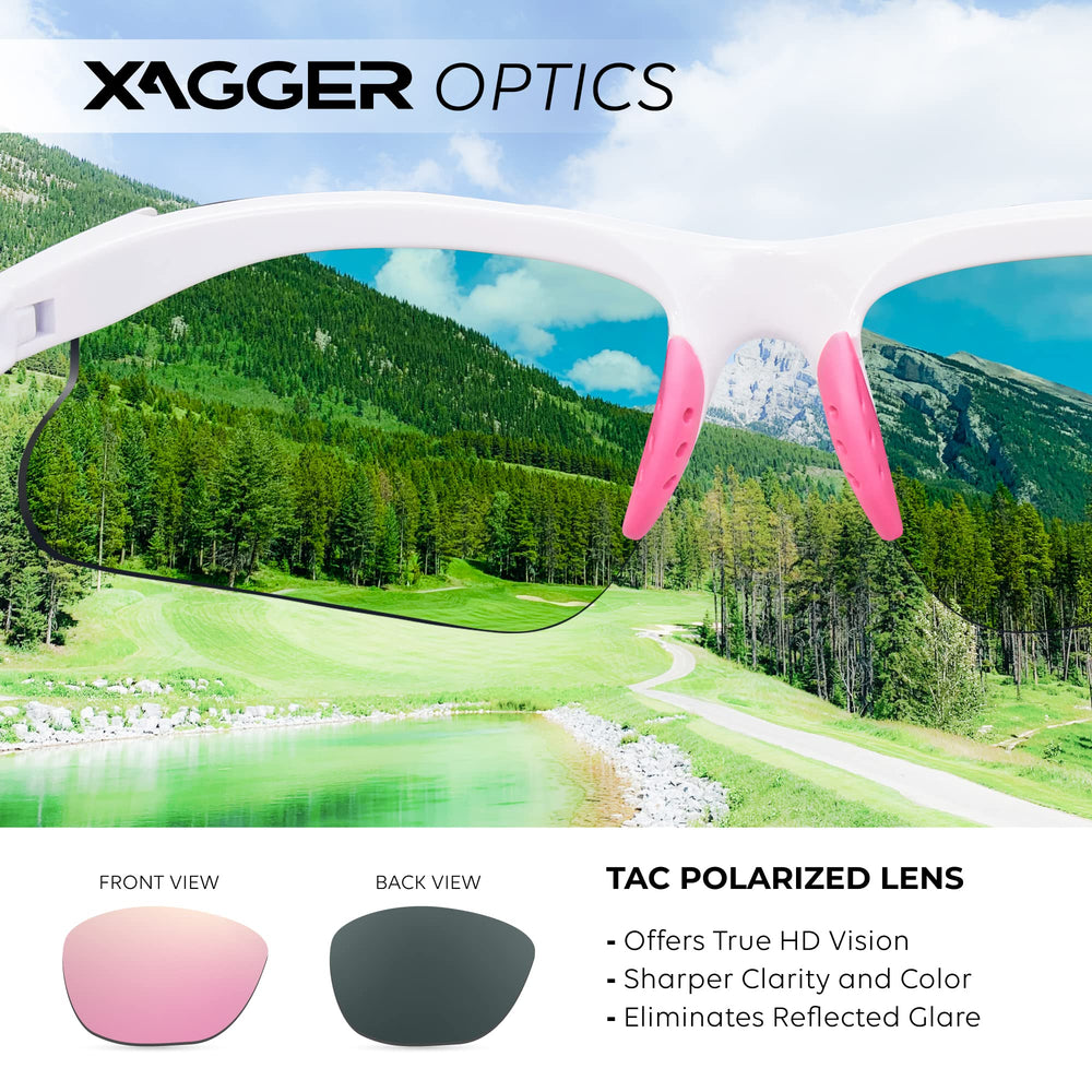 Xagger youth wearing glasses while playing softball demonstrating glare reduction benefit