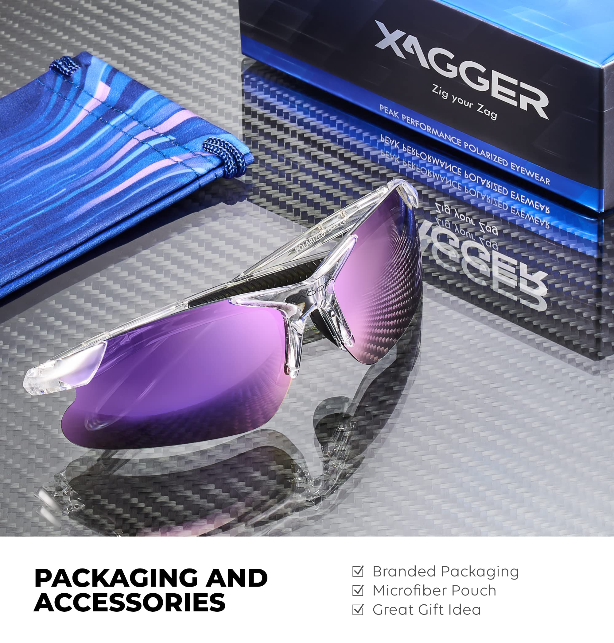 Xagger packaging and pouch for easy storage and gift-ready presentation