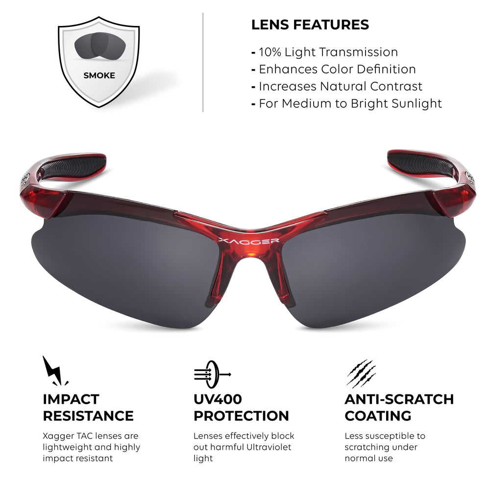 Xagger TR90 frame side view showing flexible durable construction and secure fit