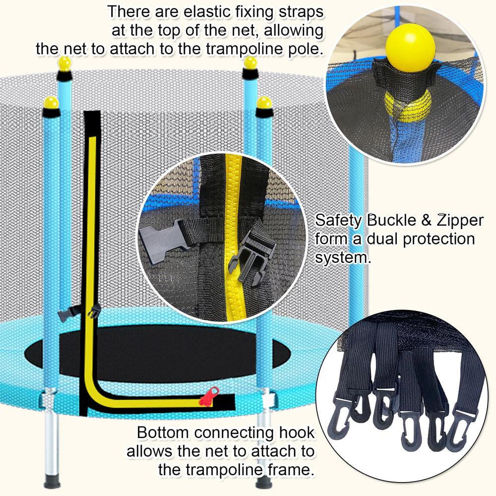XATAMIO reinforced bottom hooks attached to V-rings for secure fit
