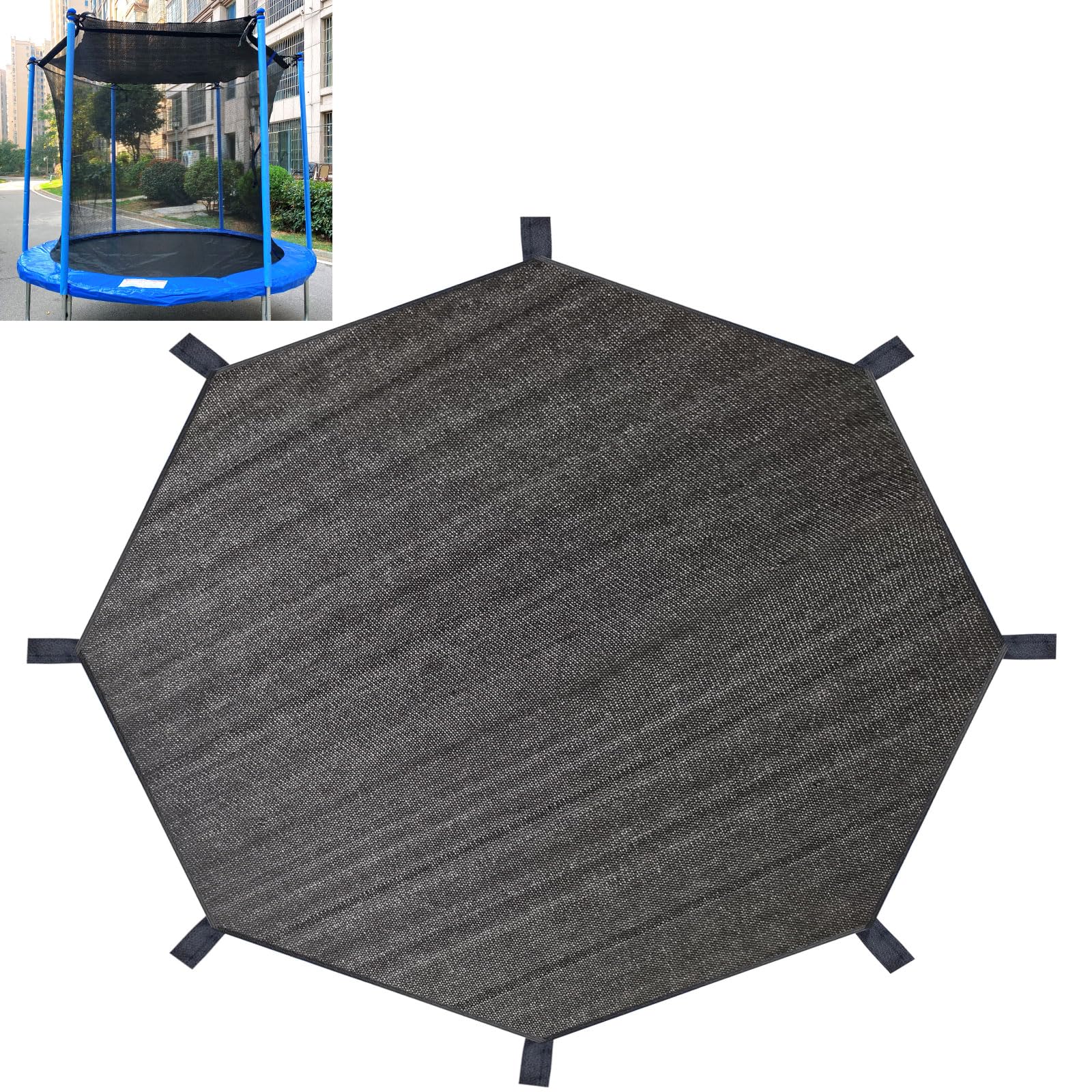 XATAMIO front view of 12FT shade showing full coverage and UV protection
