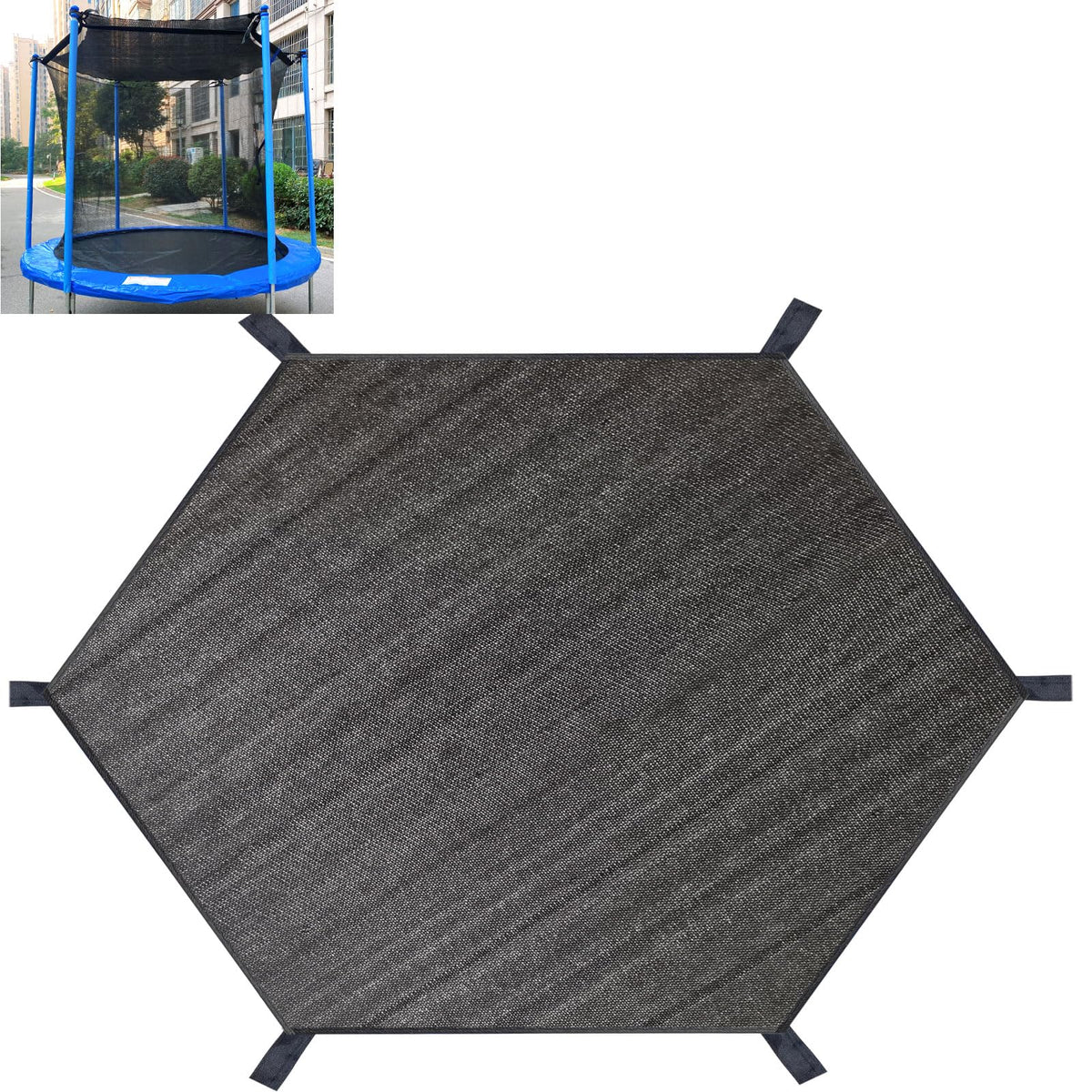 XATAMIO front view of 14FT cover showing full sun protection