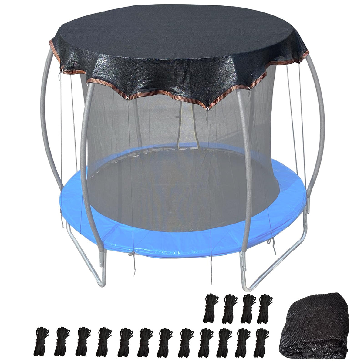 XATAMIO front view of 14FT cover showing full top protection and shade