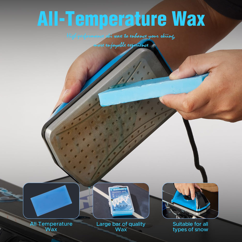 XCMAN P-Tex candles and scrapers for fast base repairs and clean finish