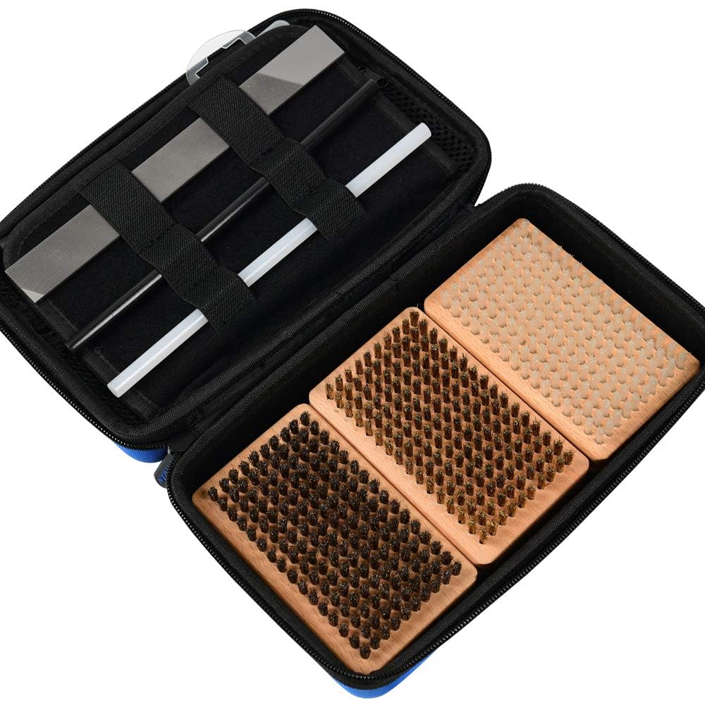 XCMAN plastic waxing scraper and PTEX bar for fast base repairs