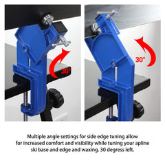 XCMAN end supports pivoted to show 30-degree angle adjustment benefit