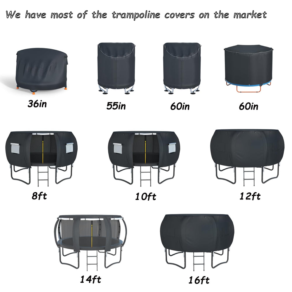 XCZ cover on trampoline in backyard demonstrating practical outdoor use