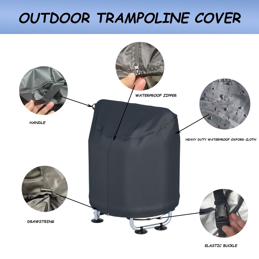 XCZ bottom drawstring with cord lock securing cover against wind uplift