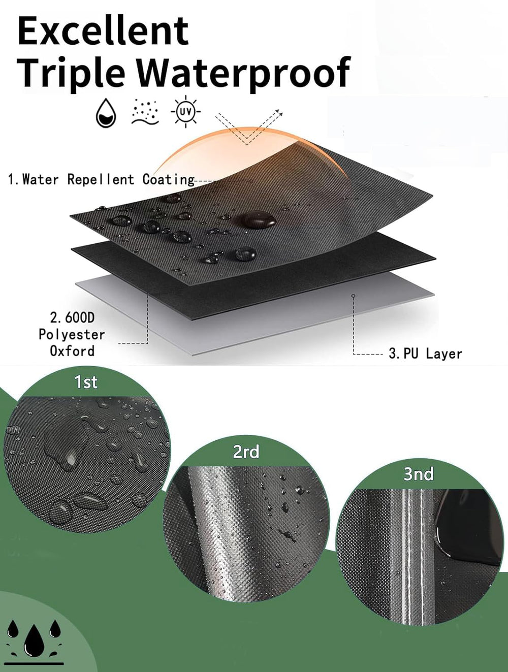 XCZ silver inner lining view reflecting sunlight to reduce UV wear