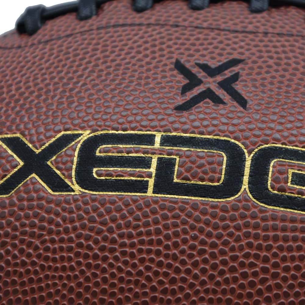XEDGE football inside net bag showing easy transport and organized storage