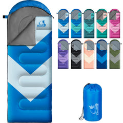 Xelaro front view packed sleeping bag showing compact carryability and weather resistance
