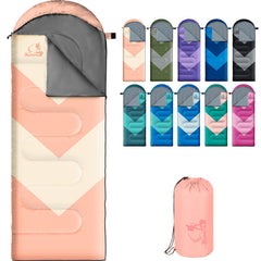 Xelaro front view sleeping bag showing full rectangular length and roomy fit