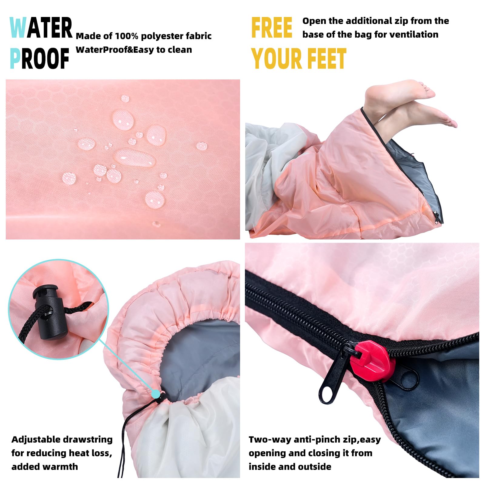 Xelaro sleeping bag in use at campsite demonstrating comfort and warmth