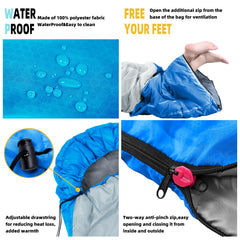 Xelaro two-way zipper and drawcord detail offering easy ventilation control