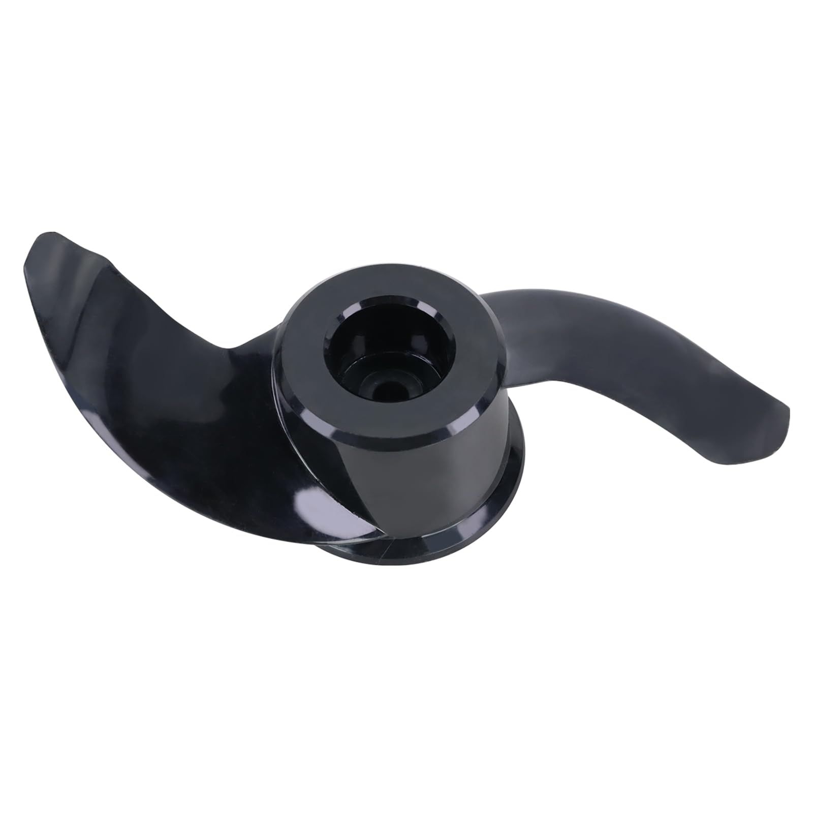 Xiaoyudou front view of two-blade propeller showing weedless profile and smooth performance