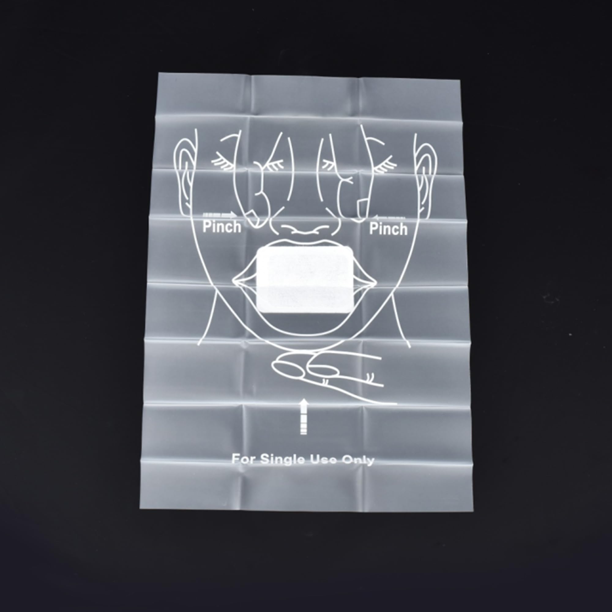 Ximter shield placed on CPR manikin demonstrating easy application