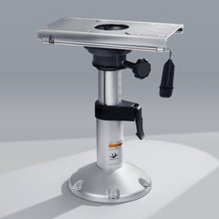 XinKunmarine pedestal front view showing mounting plate and secure fit benefit