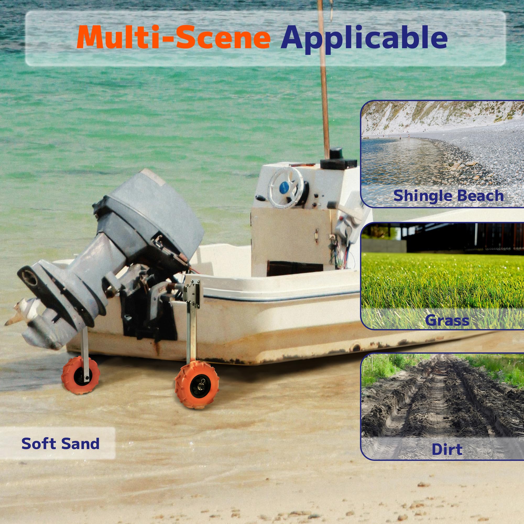 XinKunmarine next to hand and transom showing scale and load benefit