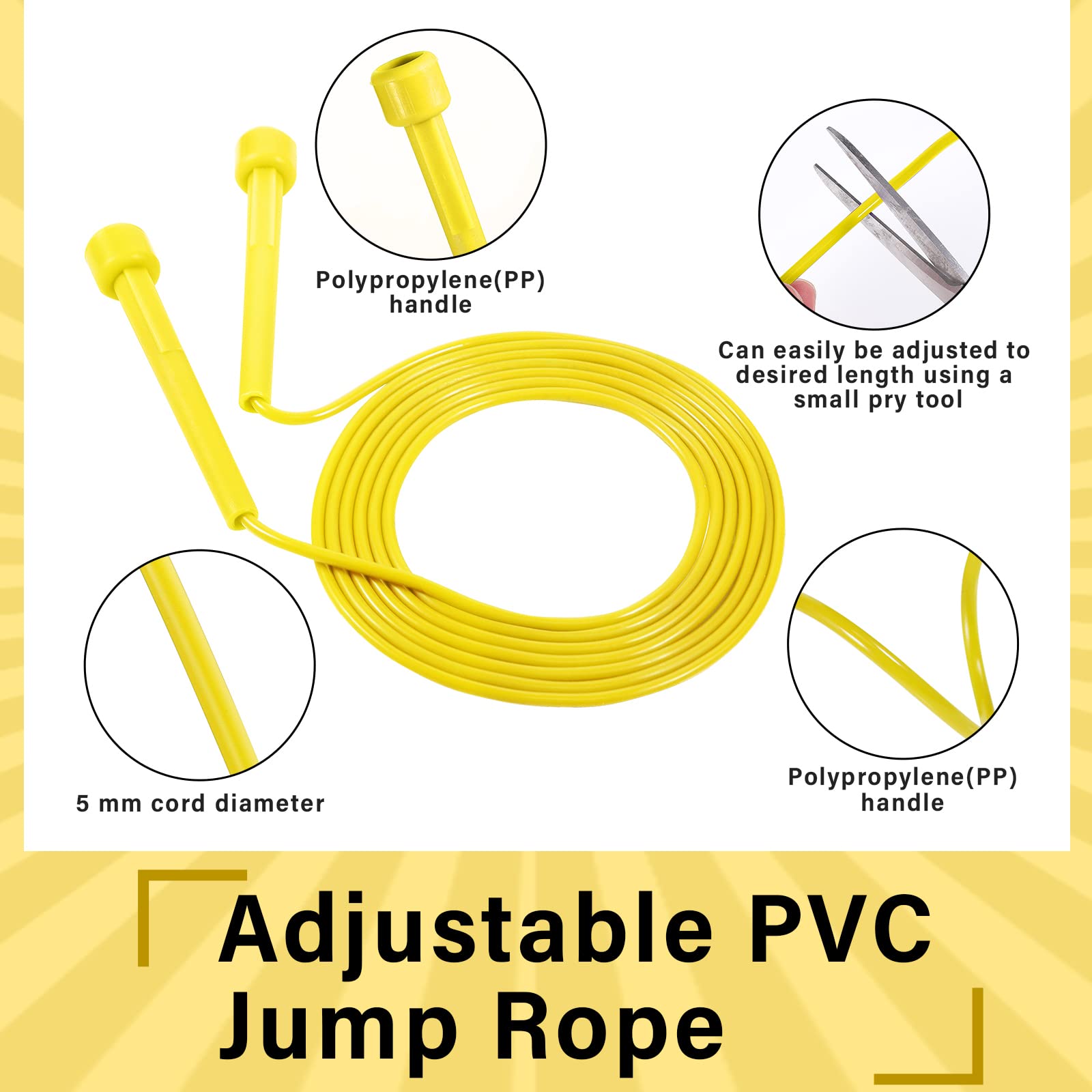 Xinnun colorful ropes spread out displaying eight colors for easy group sorting
