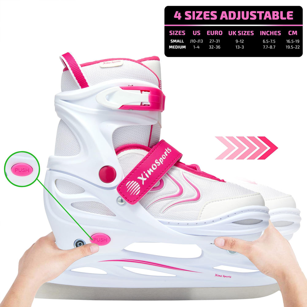 Xino Sports push-button adjustment mechanism for easy size changes