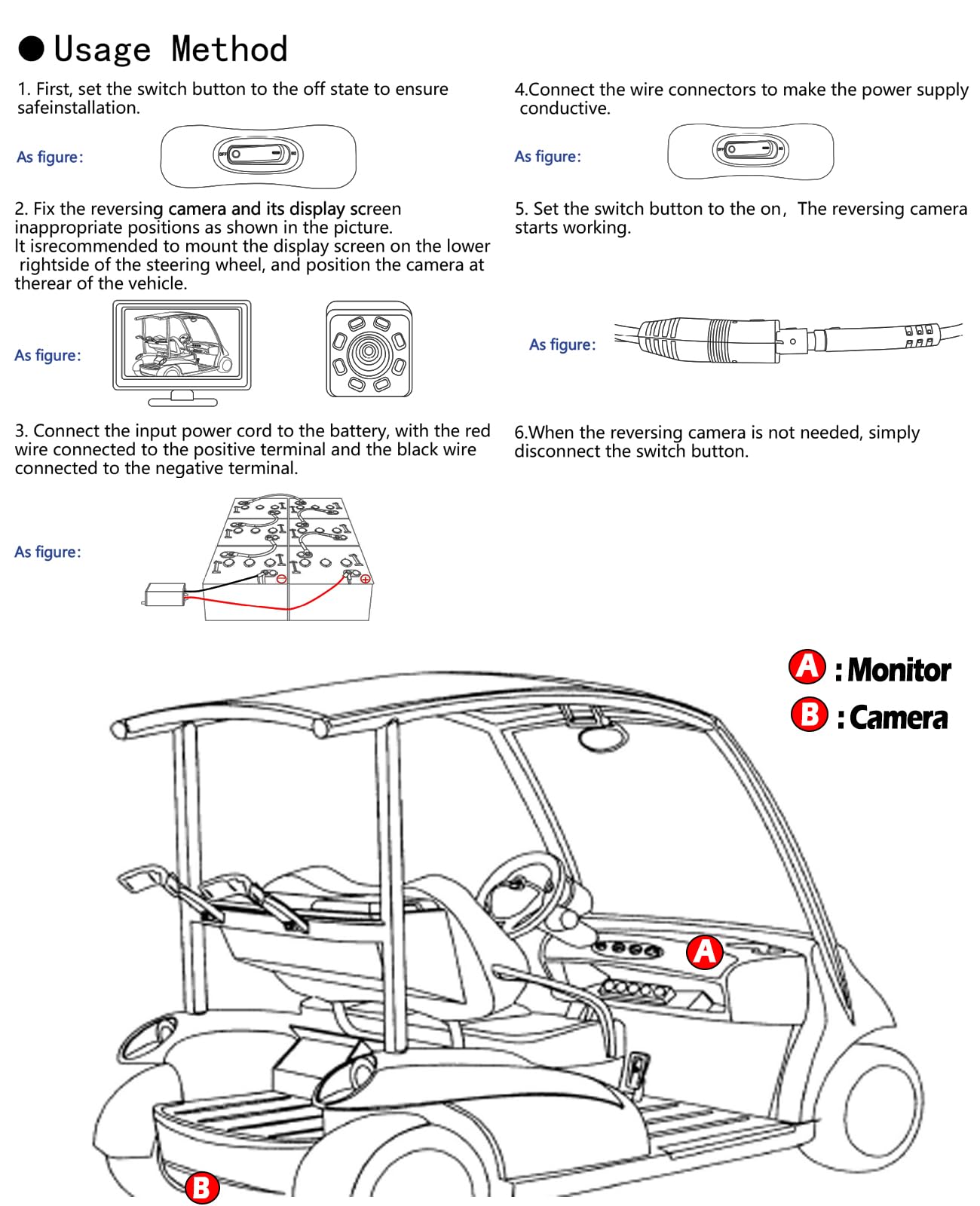 Xislet lifestyle shot of golf cart reversing on course for improved safety