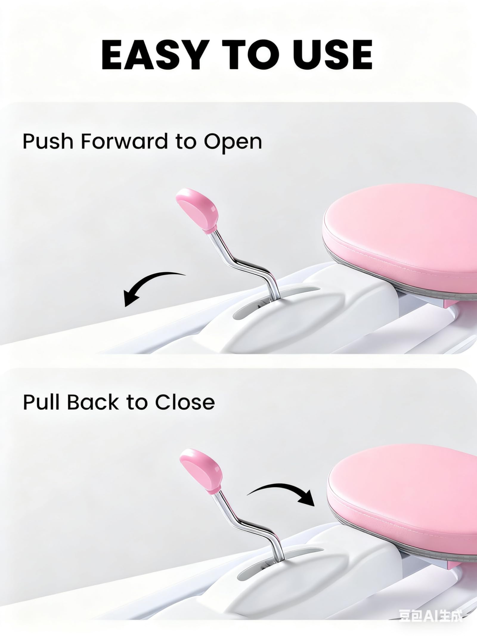 XISZMOG length adjustment mechanism illustrating six-position fit for different leg lengths