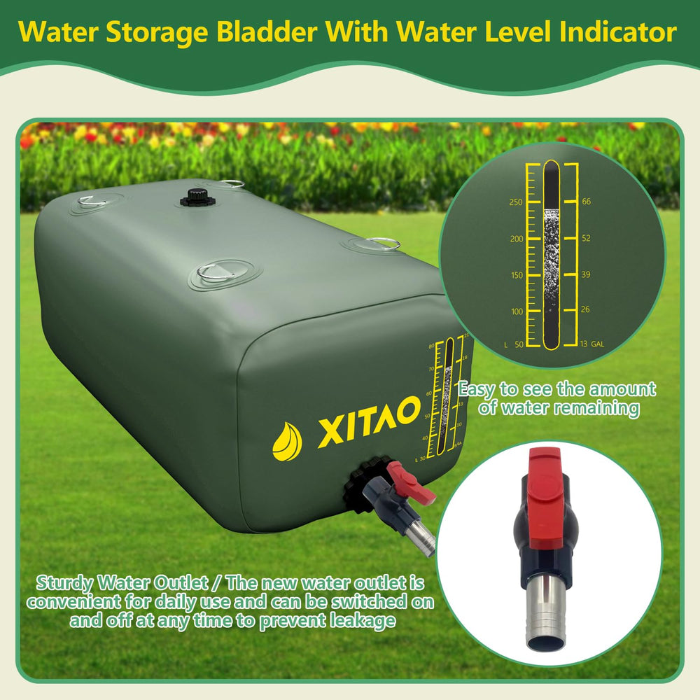 XITAO close-up of patented water level indicator for quick volume checks