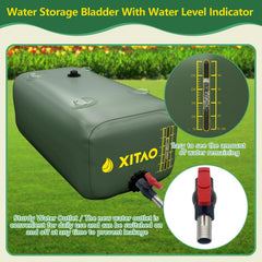 XITAO close-up of patented water level indicator for quick volume checks