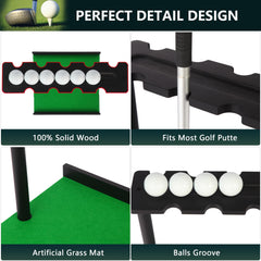 Xnwouco clubs and balls displayed on rack for quick access and tidy storage
