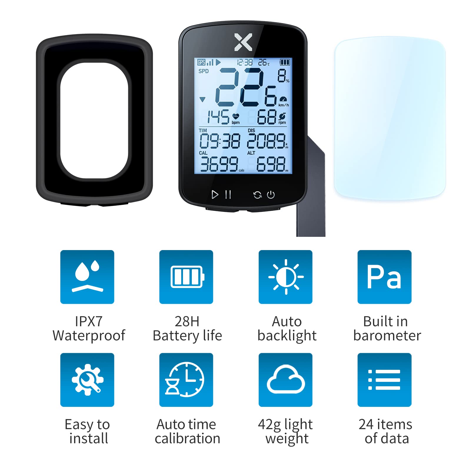XOSS G+ Gen2 slim side profile highlighting durable casing and ports