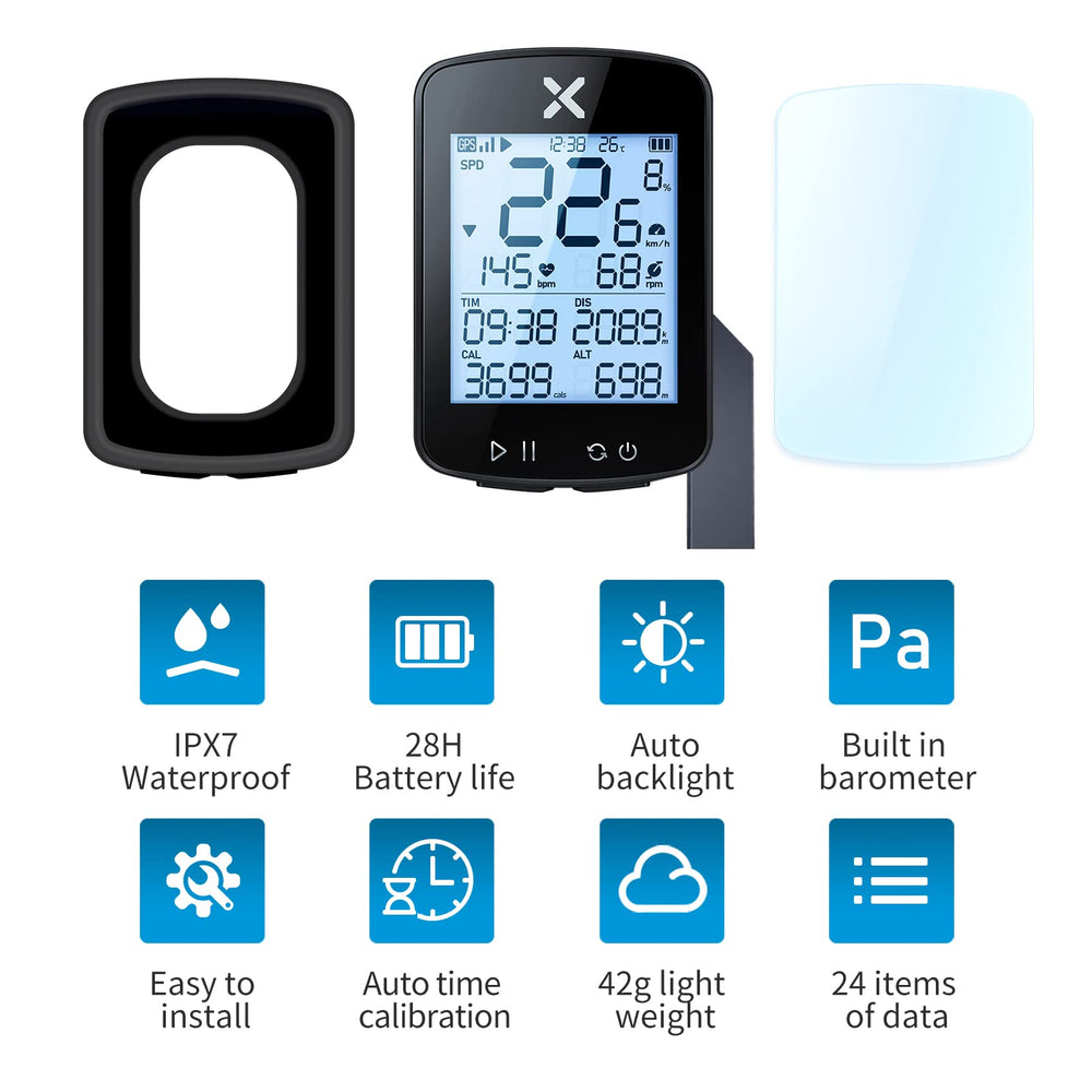 XOSS G+ Gen2 slim side profile highlighting durable casing and ports