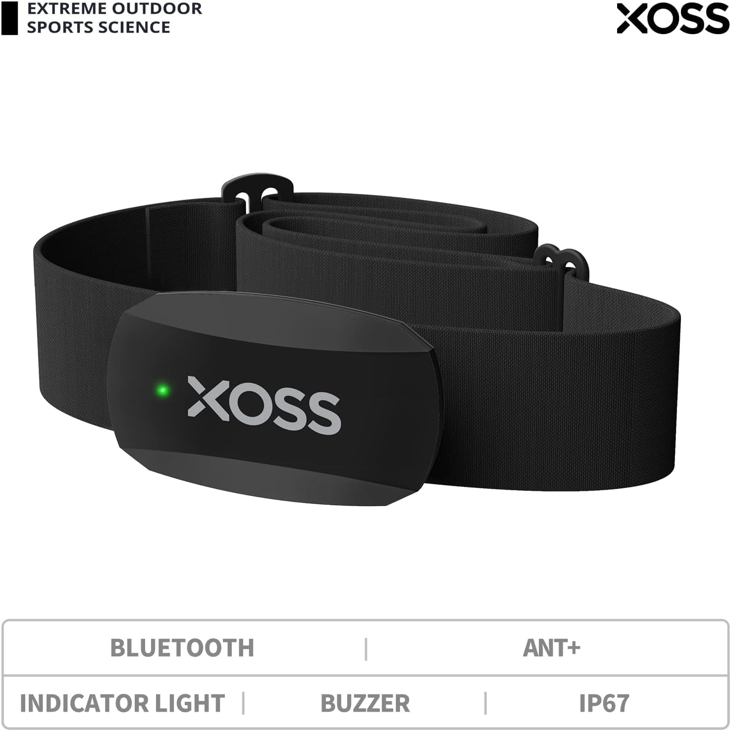 XOSS X2 battery compartment detail showing long 300-hour runtime benefit