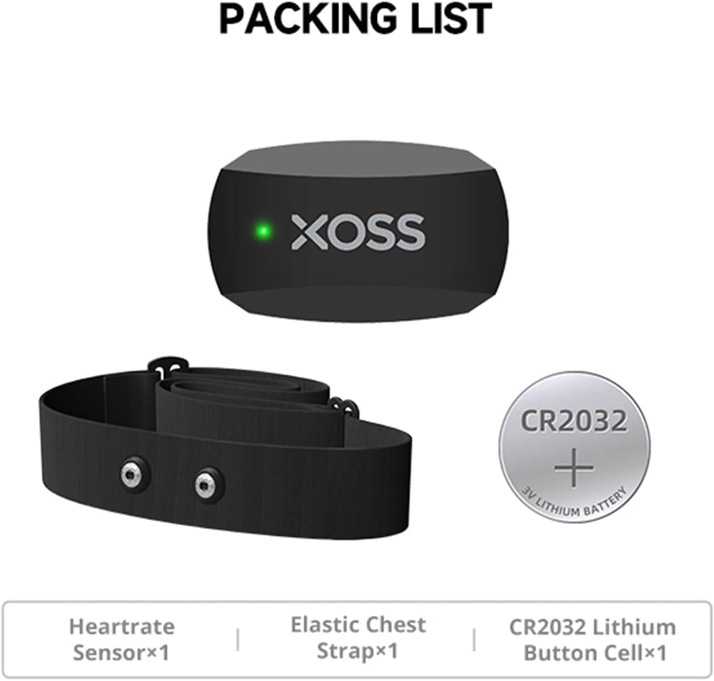 XOSS X2 beside credit card for scale illustrating compact portable size