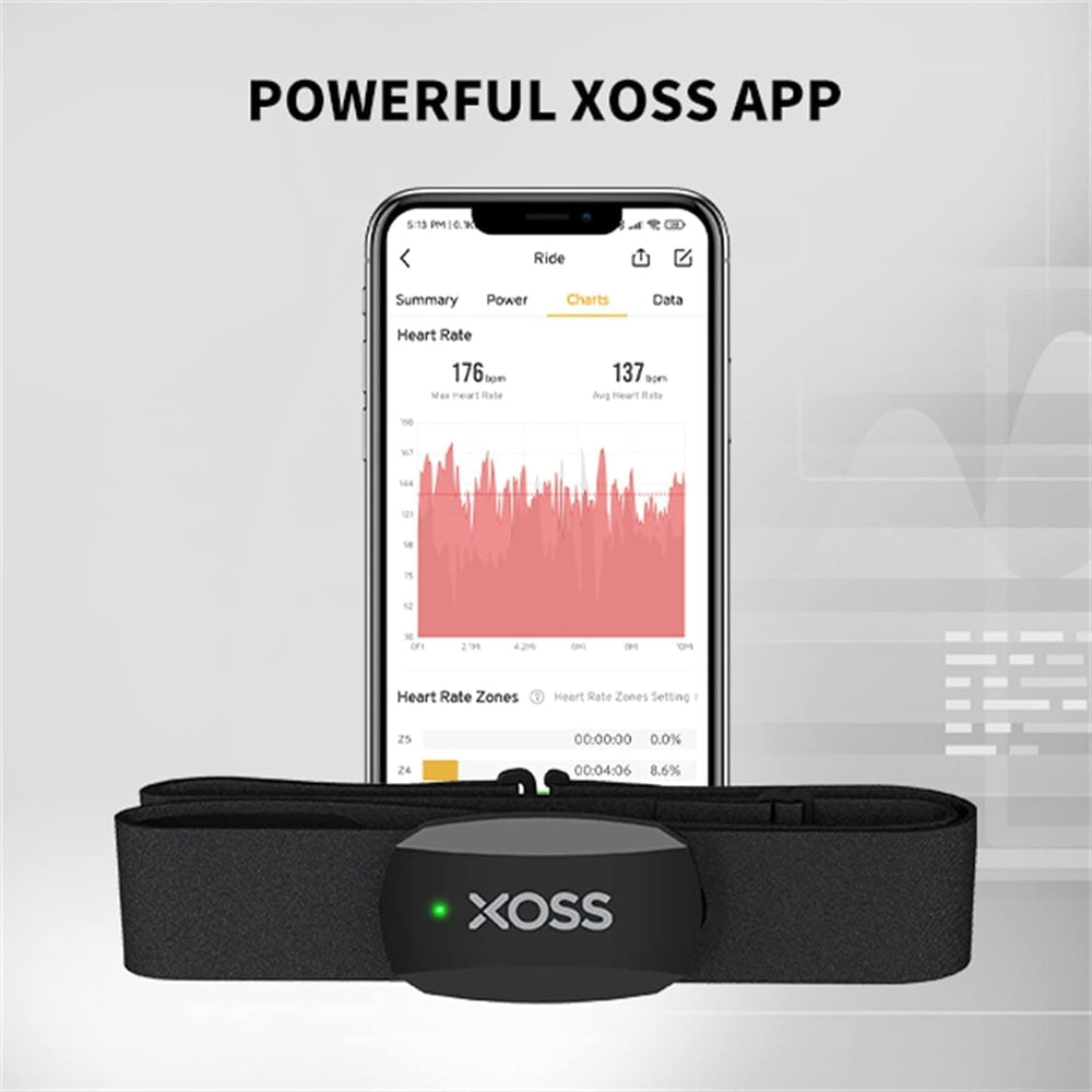 XOSS X2 worn on athlete torso demonstrating secure placement and benefit