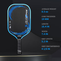 XS XSPAK close-up of T700 carbon texture providing durable spin surface