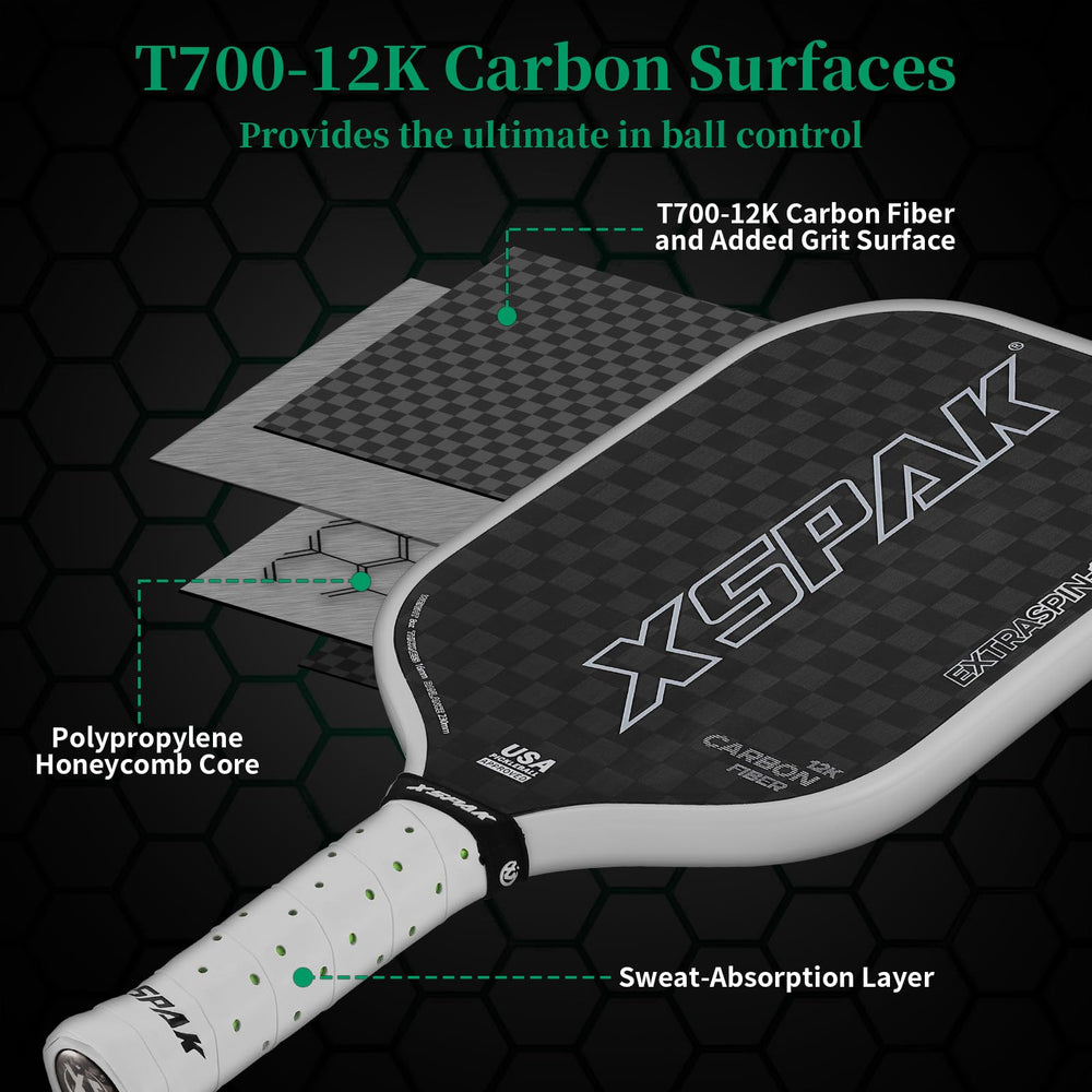 XS XSPAK paddle edge PCM polymer detail demonstrating reduced vibration to hand