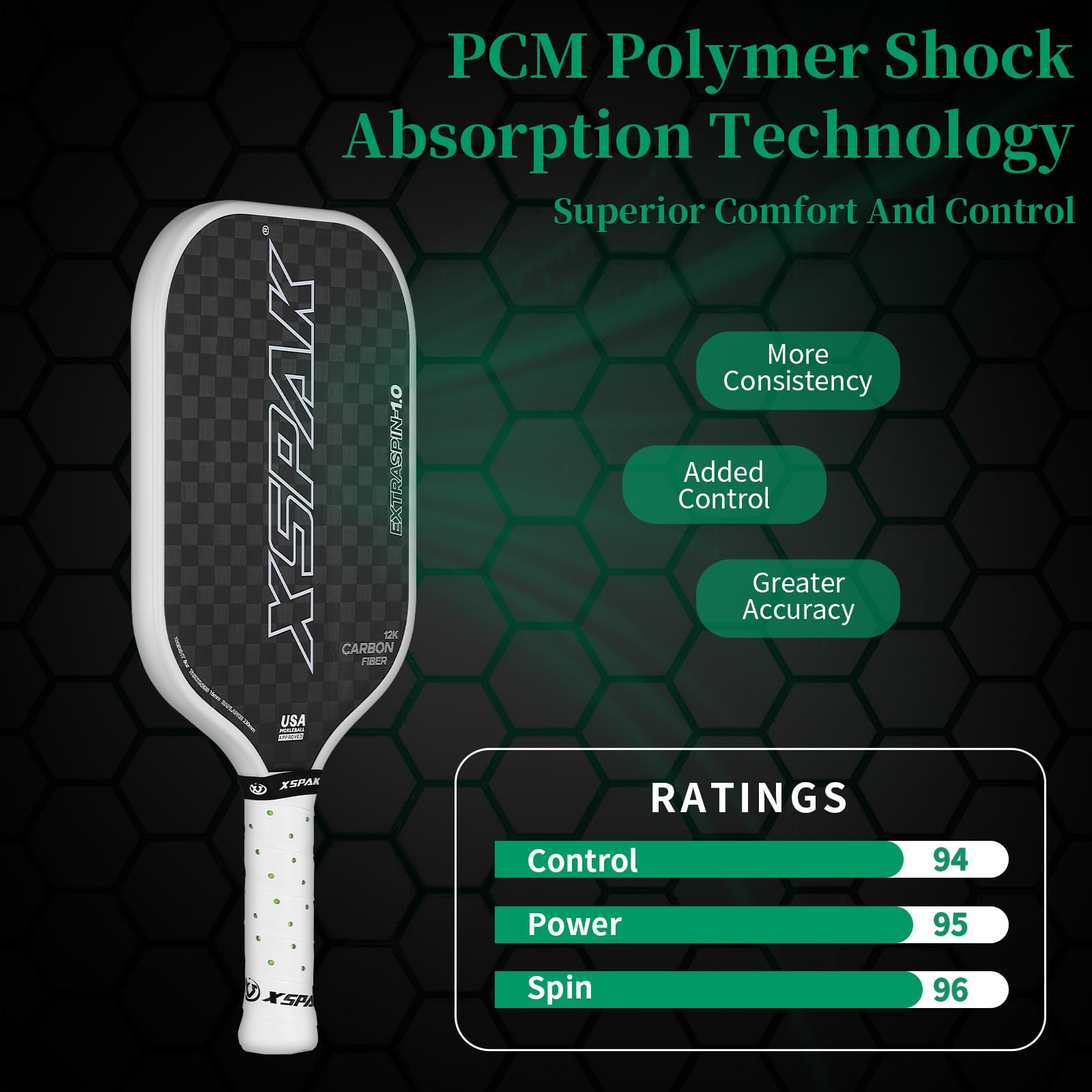XS XSPAK grip and handle close view highlighting cushion comfort and secure hold