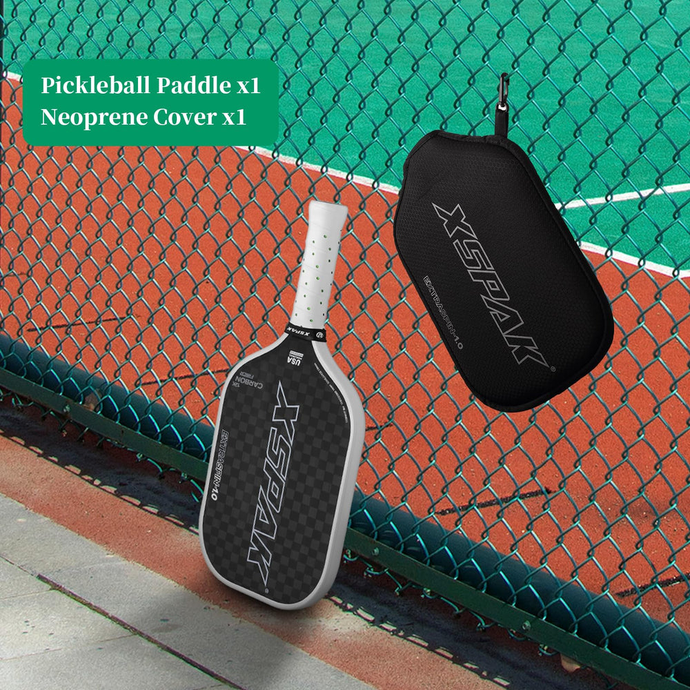 XS XSPAK shown next to a tennis ball for scale illustrating compact tournament size