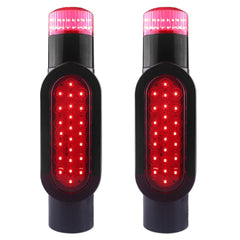 XtraGlow front view of post lights showing compact housing and bright LEDs for safety