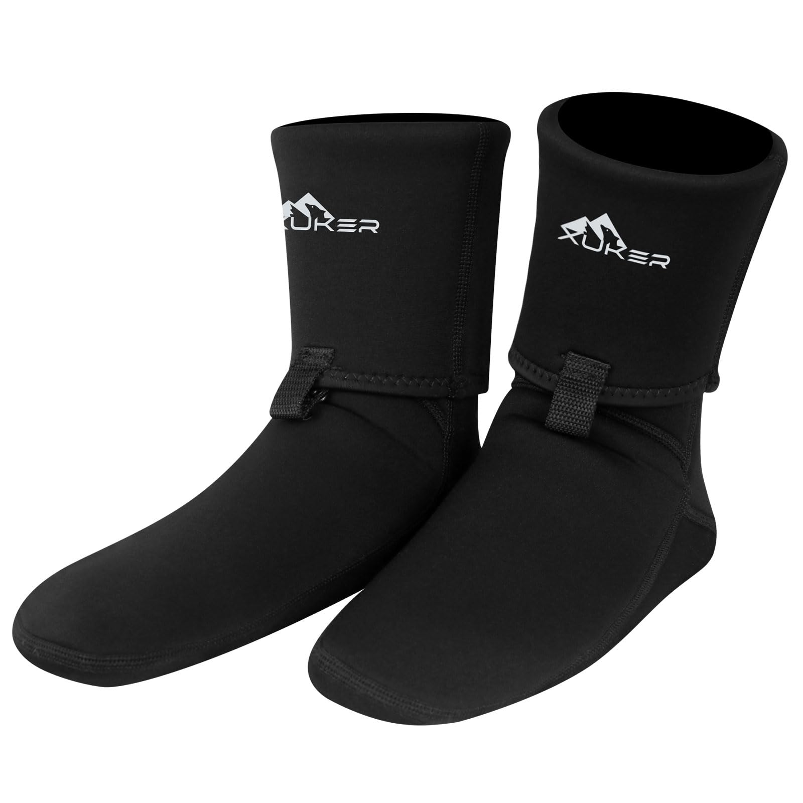 XUKER front view of wading socks showing fit and pattern for easy selection