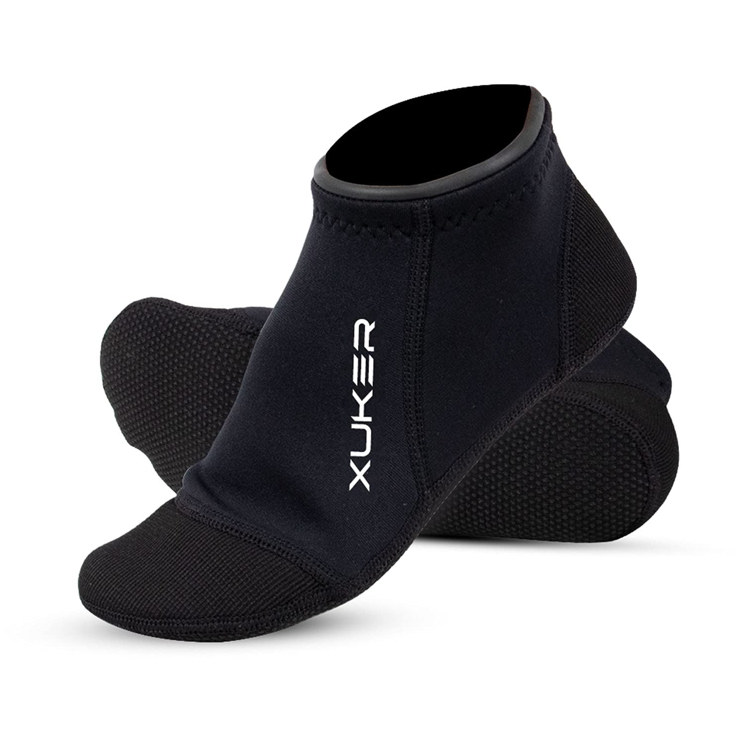 XUKER front view pair showing sleek ergonomic fit and easy slip-on benefit
