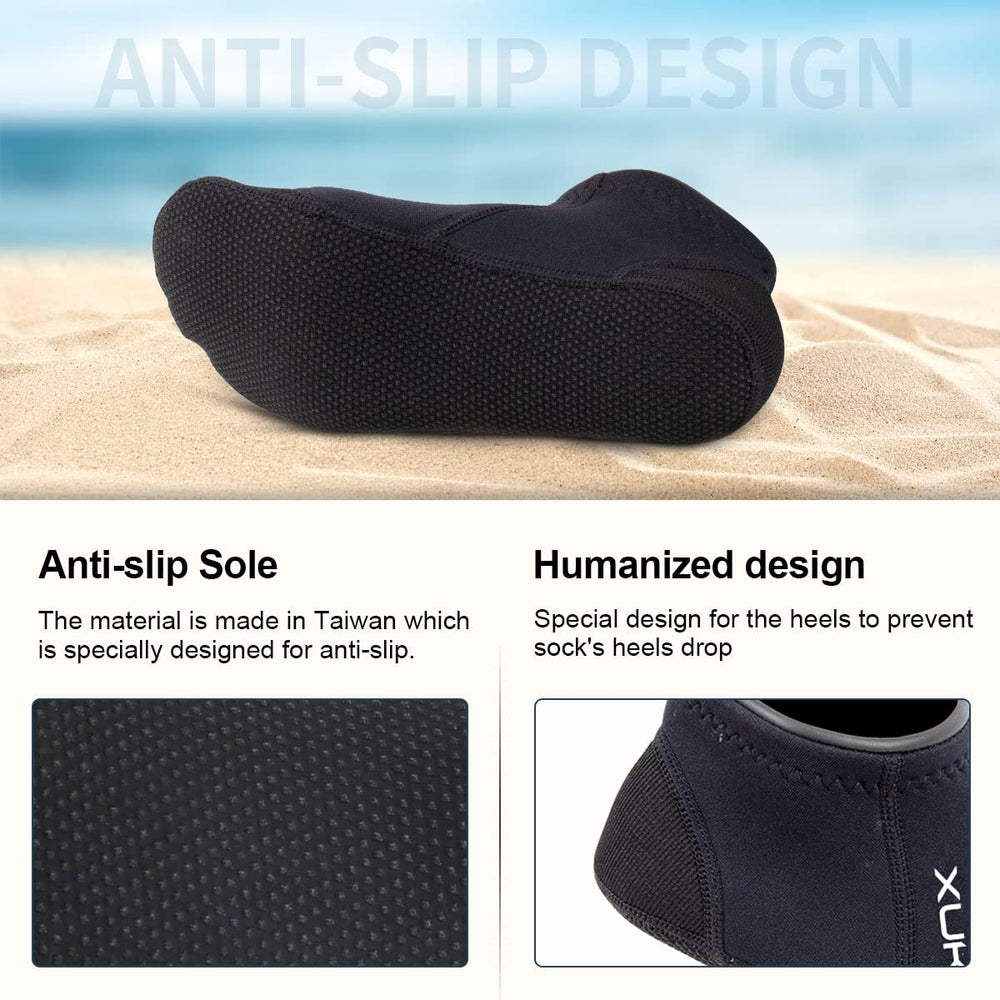 XUKER side profile worn on foot demonstrating ergonomic comfort benefit