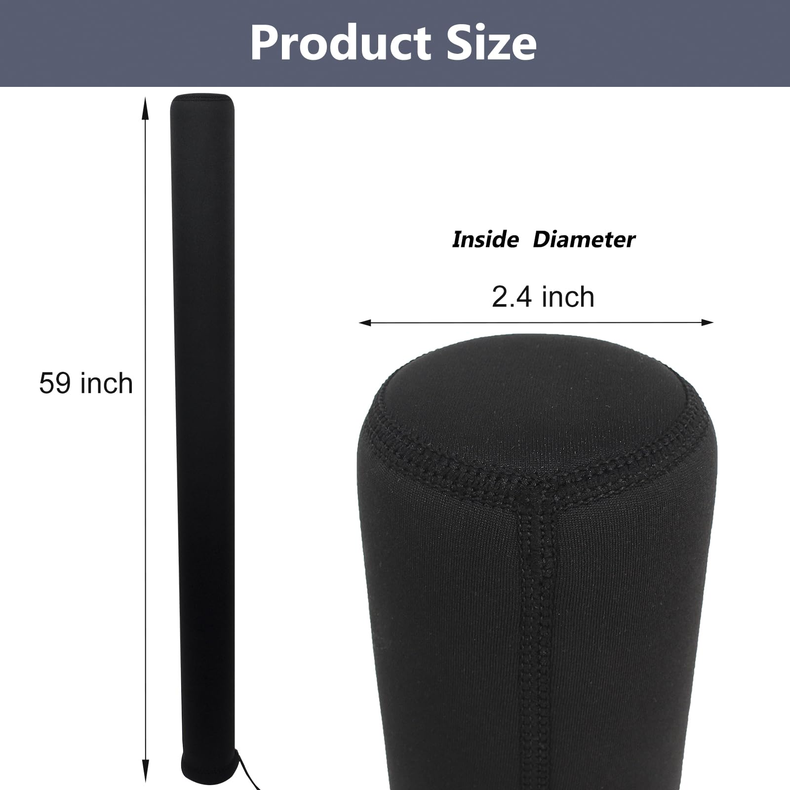 Xumbtvs close-up of 4mm neoprene texture highlighting cushioning benefit