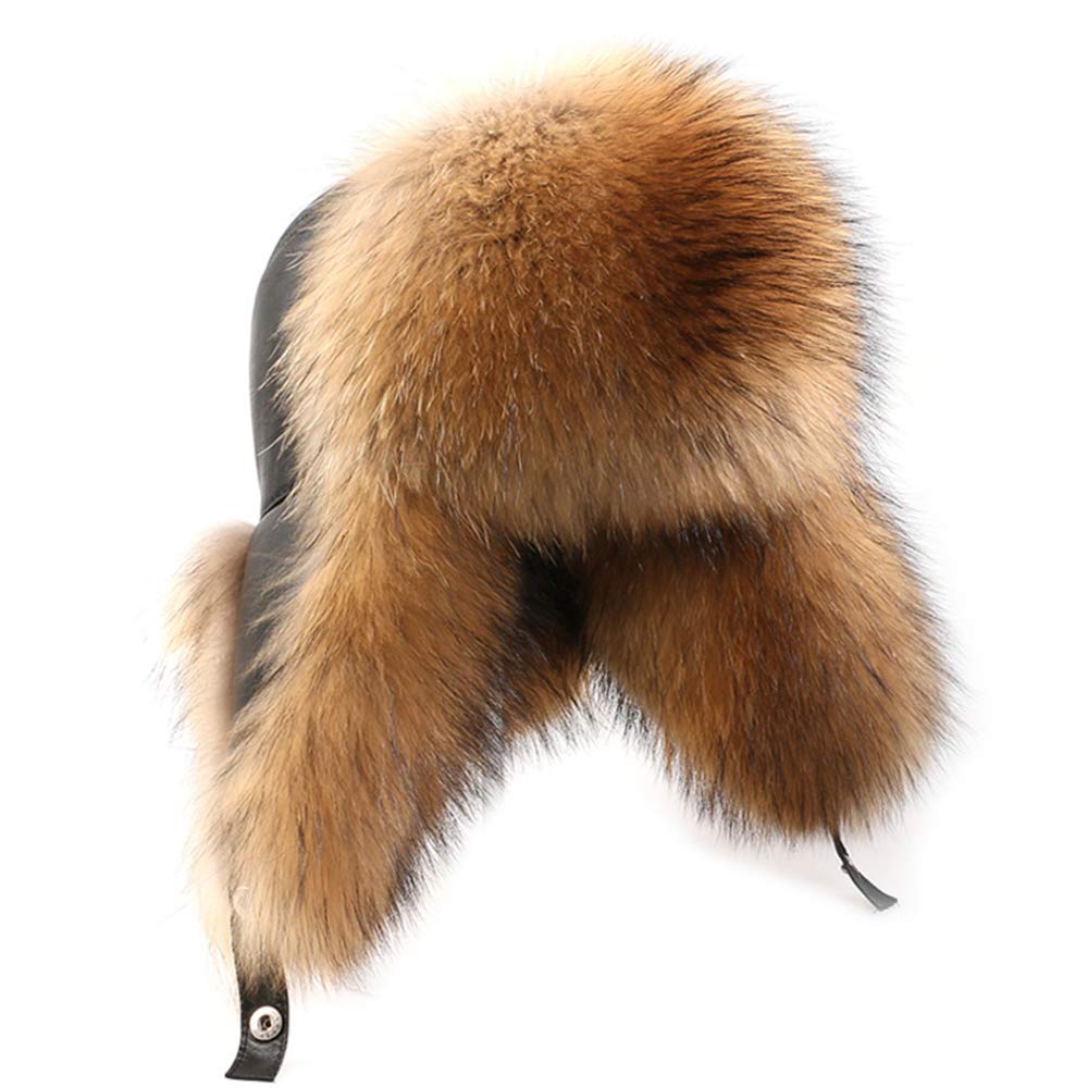 XUYUZUAU front profile ushanka showing shape and full ear coverage for warmth