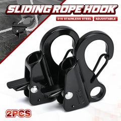 Xxamz close-up of lever and channel detail demonstrating secure rope locking