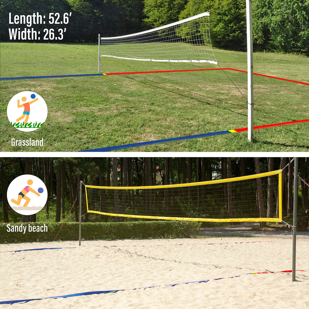XXXYYY comparison with player foot showing 2 inch line width visibility